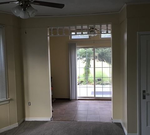 Living room looking into dining room