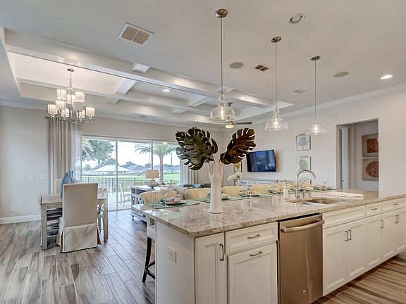 Striking island in kitchen