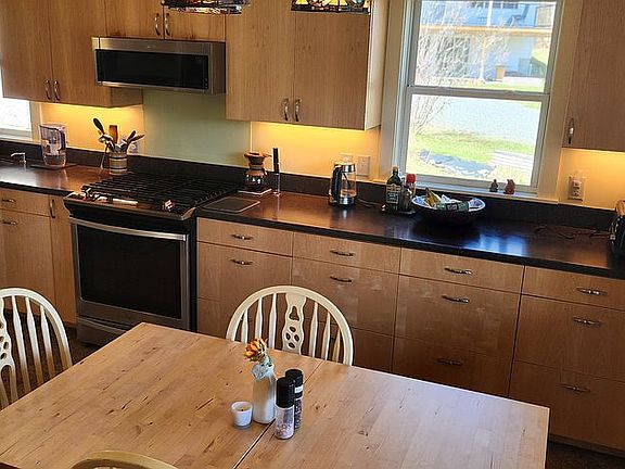 Kitchen view from stairs