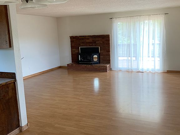 Fireplace with pellet stove 
