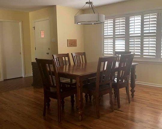 Dining room off front entrance to house.