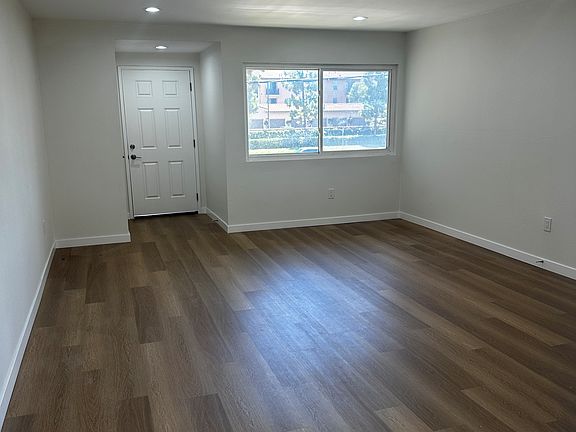 Living room view to entry door