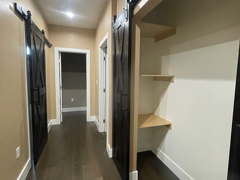 Hallway with Linen Closet