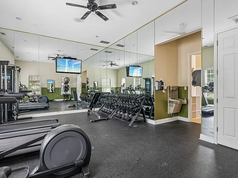 Modern fitness center