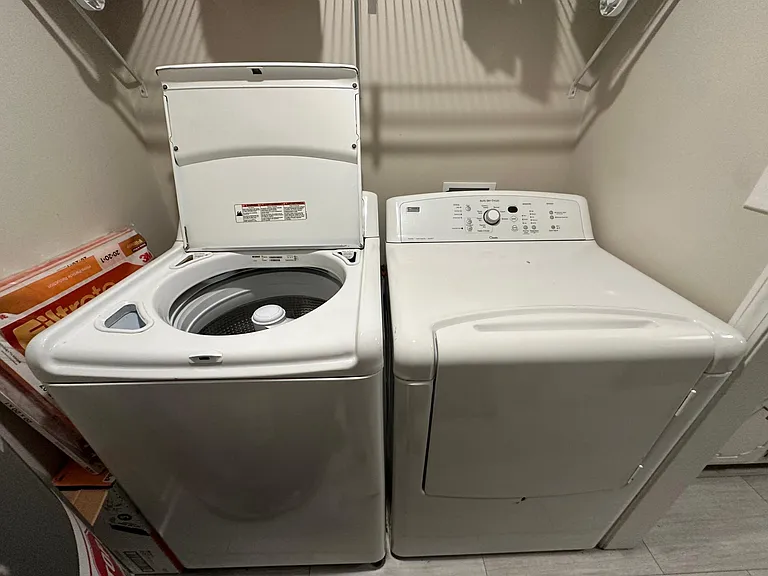 Washer and dryer provided