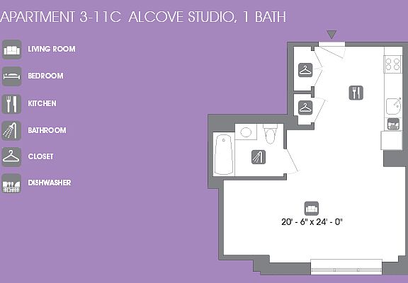 2nd image of 260 W 26th St APT 7C
