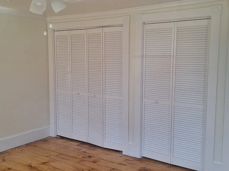 Tons of closet space in the bedroom