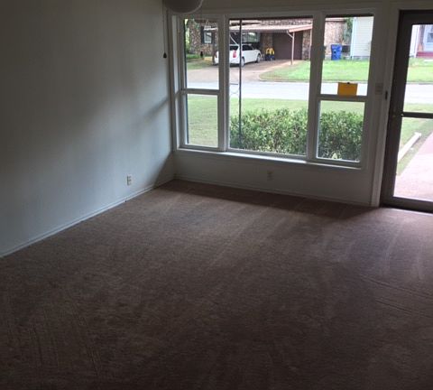 new carpet, new ceiling fan