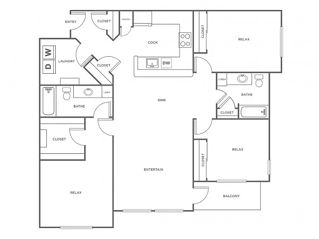 Floor plan C2 - Classic
