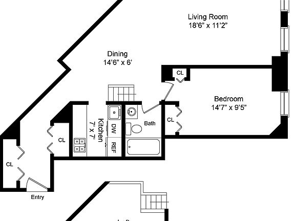 2nd image of 215 W 84th St APT 209