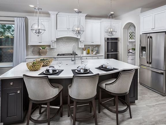 The modern kitchen is ready for culinary adventures with new stainless-steel appliances, designer ca