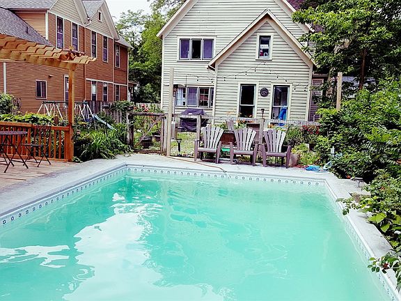 Backyard patio and pool