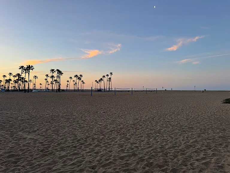 Sunrise view of the sand. 85 steps from the property.
