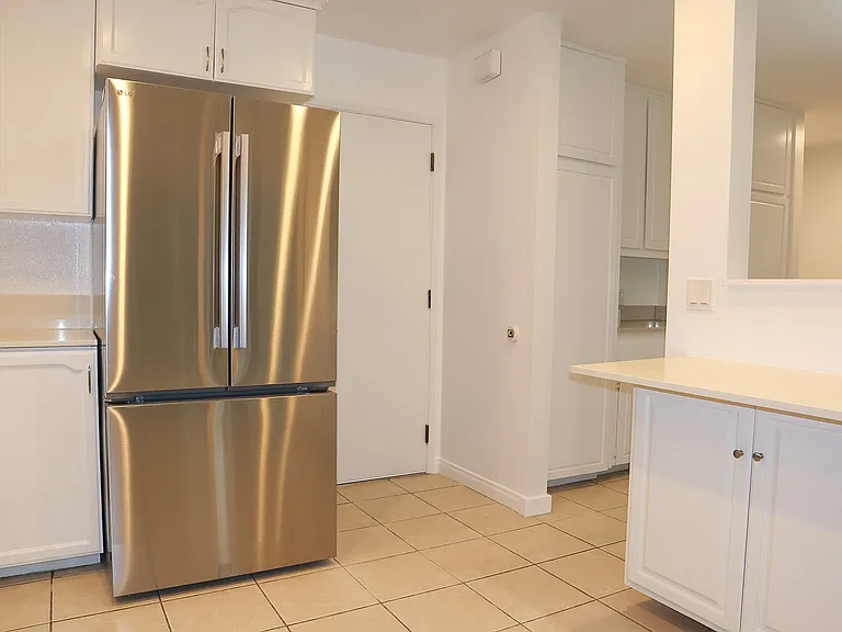 Kitchen with new appliances.