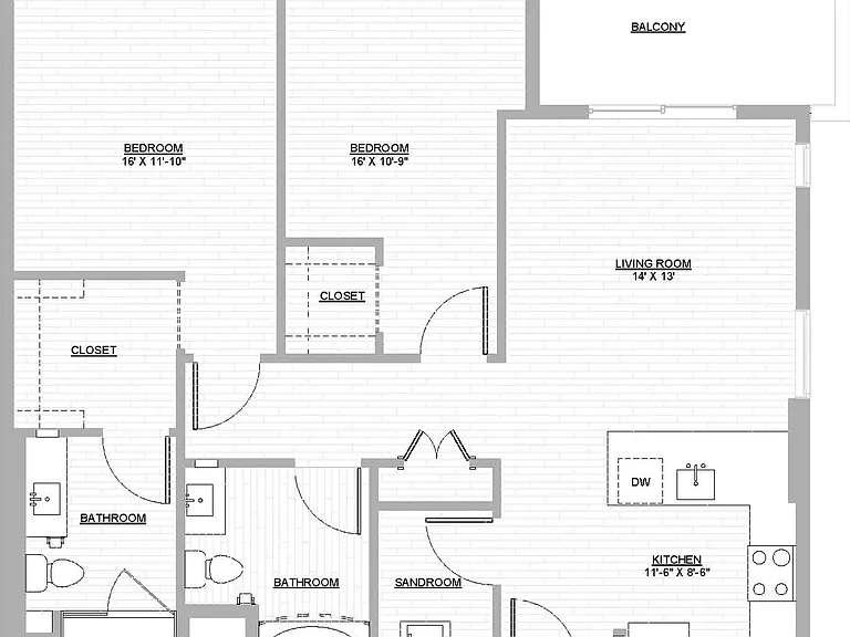 Pierside - B2 - 2 Beds - 2 Baths - 1017 Sq. ft.