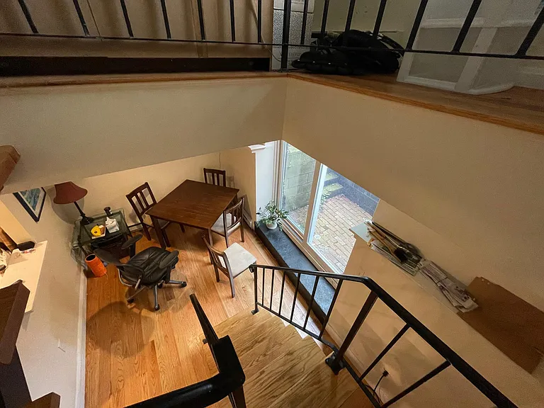 View from upper to lower floor