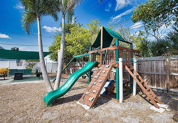 Playground in back yard