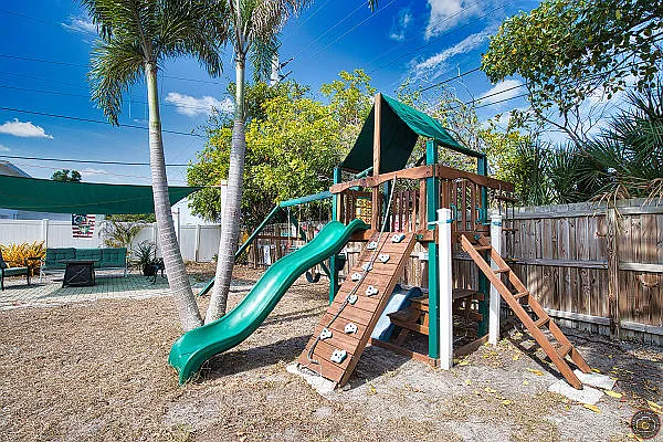 Playground in back yard