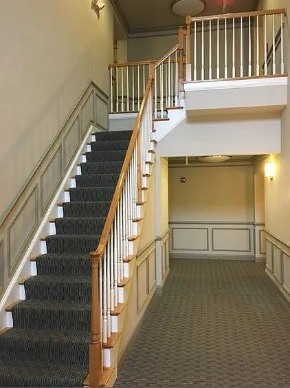 Steps to 2nd floor