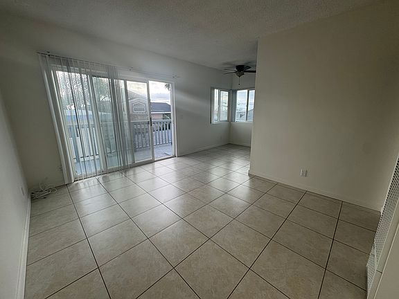 Living room into dining room