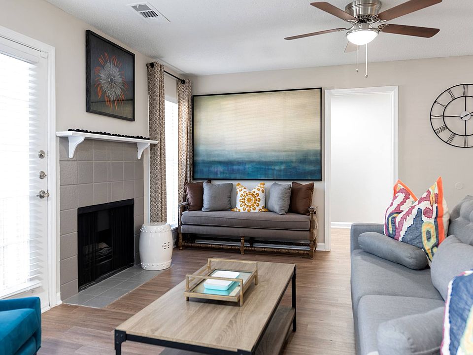 Living Room with Wood-Inspired Flooring