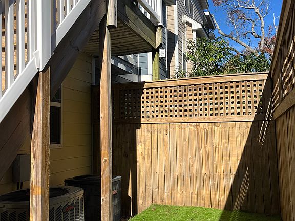 Private patio and yard space-- perfect for Fido to do his business
