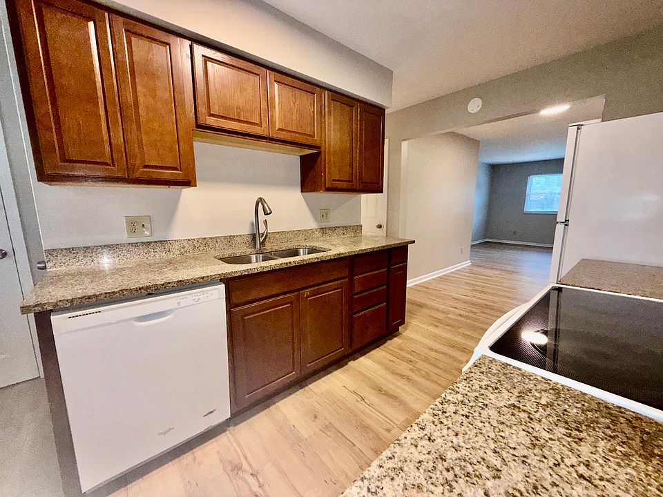 Kitchen with dishwasher.