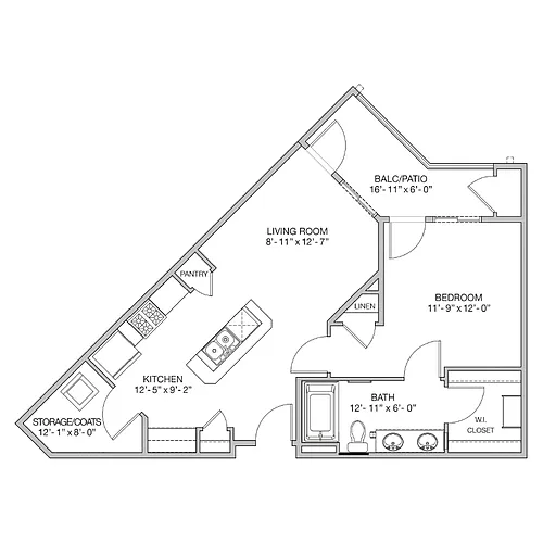 Floor plan Bowery