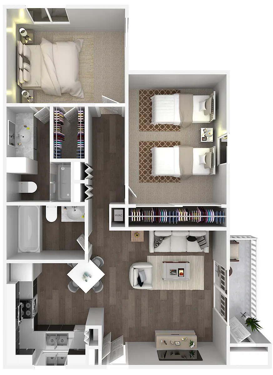 Floor plan 2X2