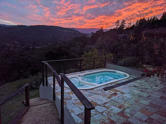 Sunset from kitchen