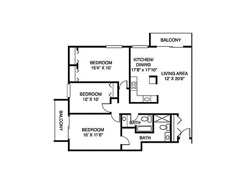 Floor plan 3B