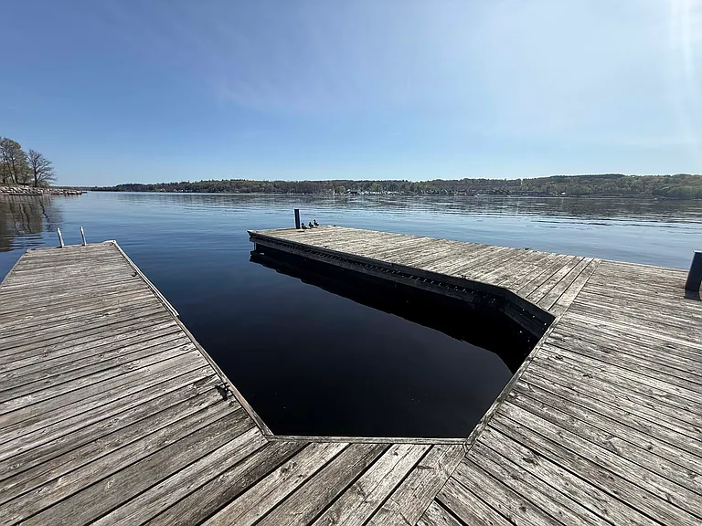 Boat docking area