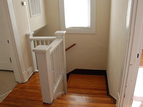 Foyer Old photo Floors are in process of refinishing.