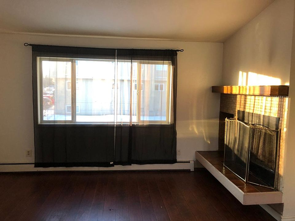 Living Room Window and Fire Place