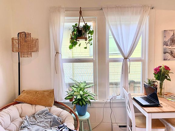 Living room furnished - the unit will be empty for move in.
