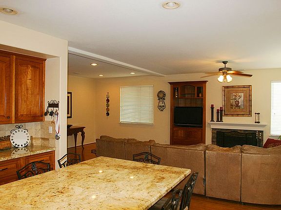 Family room view from kitche