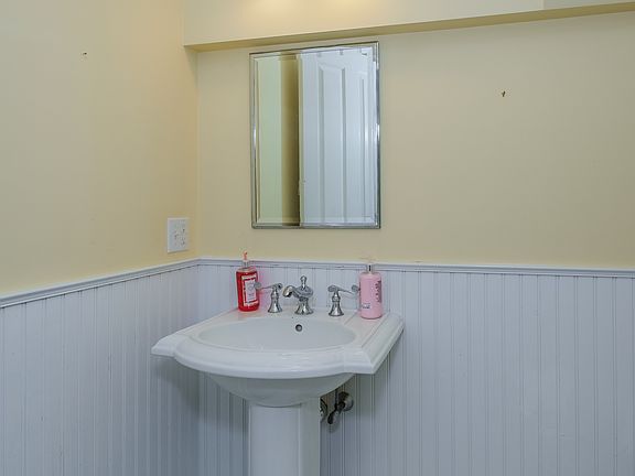 Half Bath in Lower Level