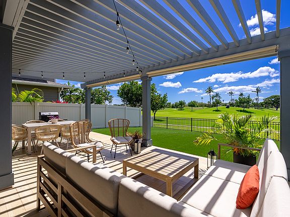 Extended lanai/pergola.