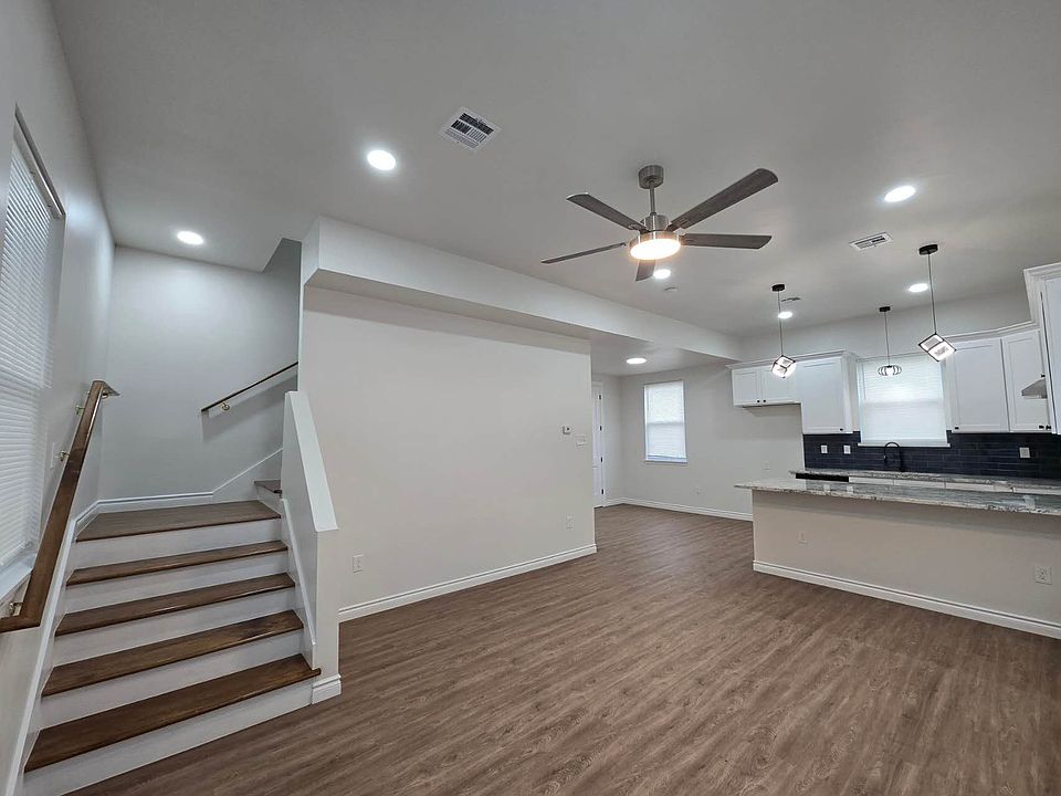 Living room and kitchen