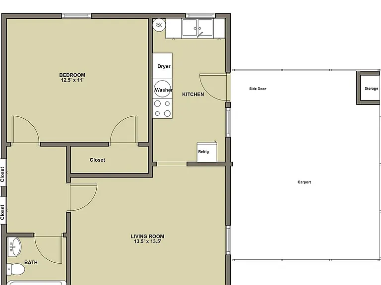 Private carport, in-unit laundry, and the Lakewood strip right outside your door. — Photo 15