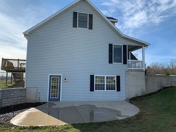 East side of the house