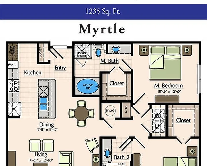 Two Bedroom Floorplan Two Bedroom Floorplan