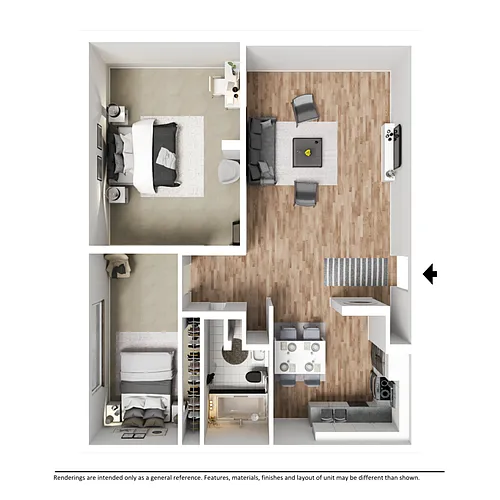 Floor plan 2 Bedroom