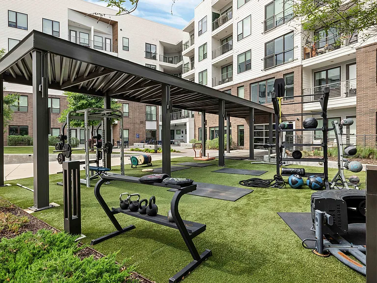 North Building Outdoor Fitness Area