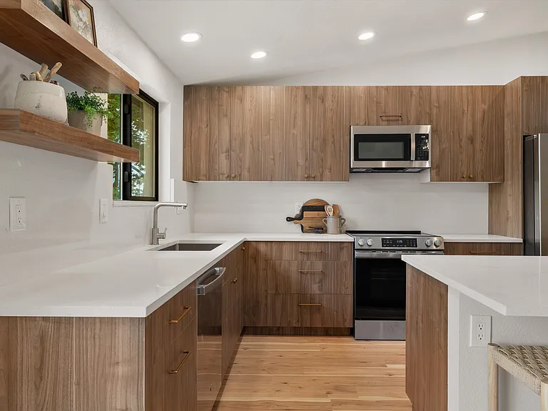 Staged, rental is unfurnished
