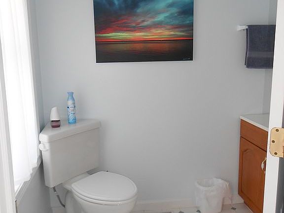 First floor powder room