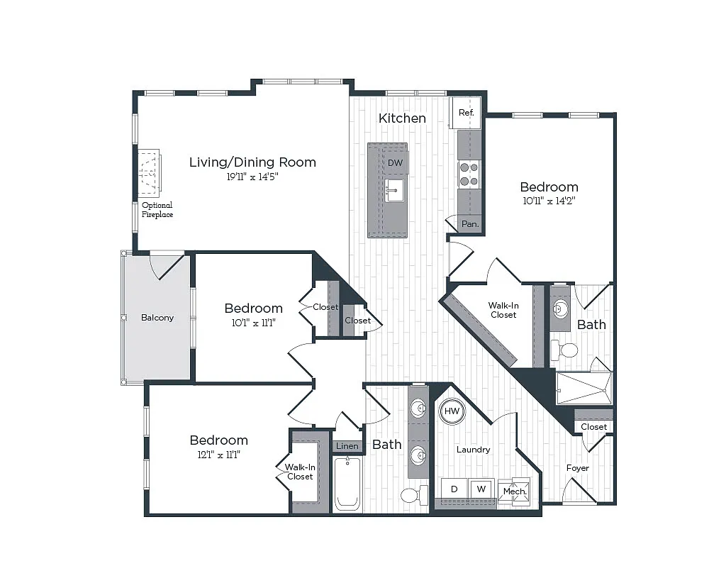 Floor plan F1 - The Refinery