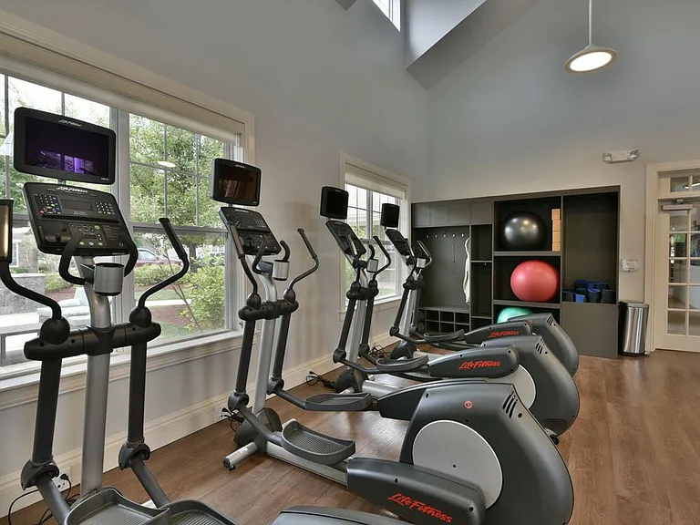 Stateoftheart fitness center with cardio equipment
