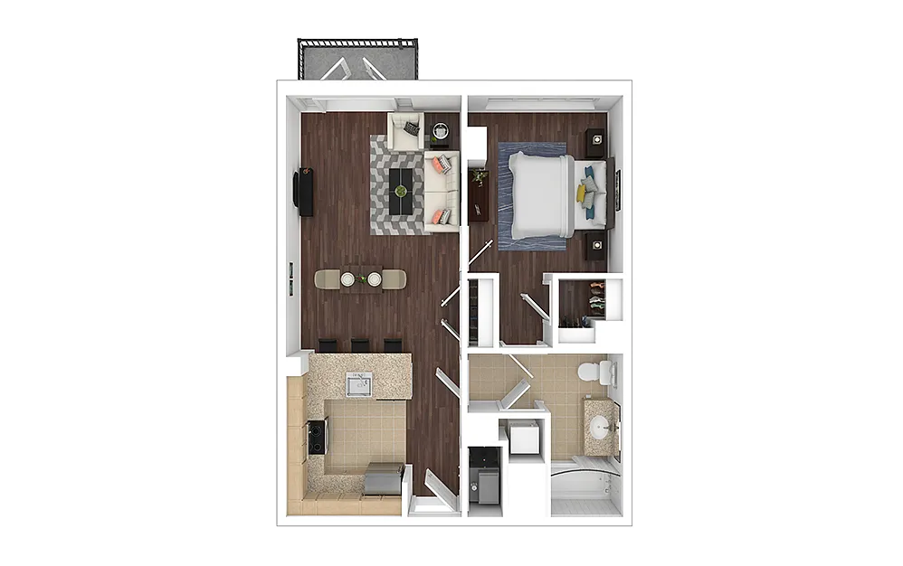 Floor plan A2 - Renovated