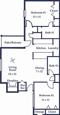 Two Bedroom/Two Bathroom
Azalea Two Bedroom/Two Bathroom
Azalea